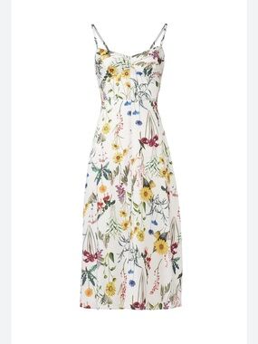 Bailey 44 Fly Trap Floral Sundress Spaghetti Dress Brook Burke Size 4